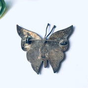 Vintage Silver Butterfly Brooch, Abalone Butterfly Brooch, Silver and Abalone Jewelry, Vintage Shell Brooch, Insect Jewelry, Vintage Pin