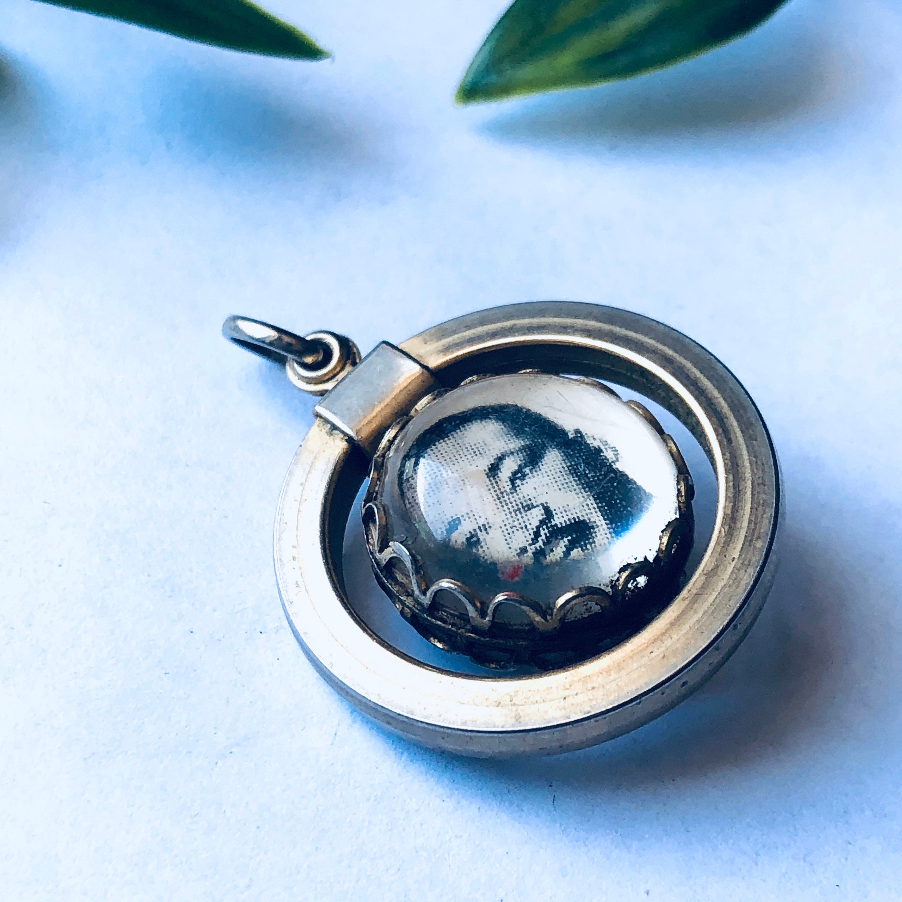 Vintage Gold Toned Pendant, Martin Luther King Jr Pendant, Spinner Pendant, I Have a Dream Pendant, Memorial Jewelry, Unique Spinner Pendant