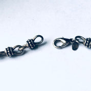 Vintage Silver Necklace, Large Silver Link Necklace, Unique Silver Jewelry, Thick Chain Neclace