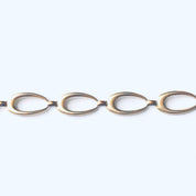Vintage Gold Toned Link Bracelet, Vintage Cut Out Bracelet, Vintage Costume Jewelry, Mothers Day Gift, Unique Vintage Bracelet