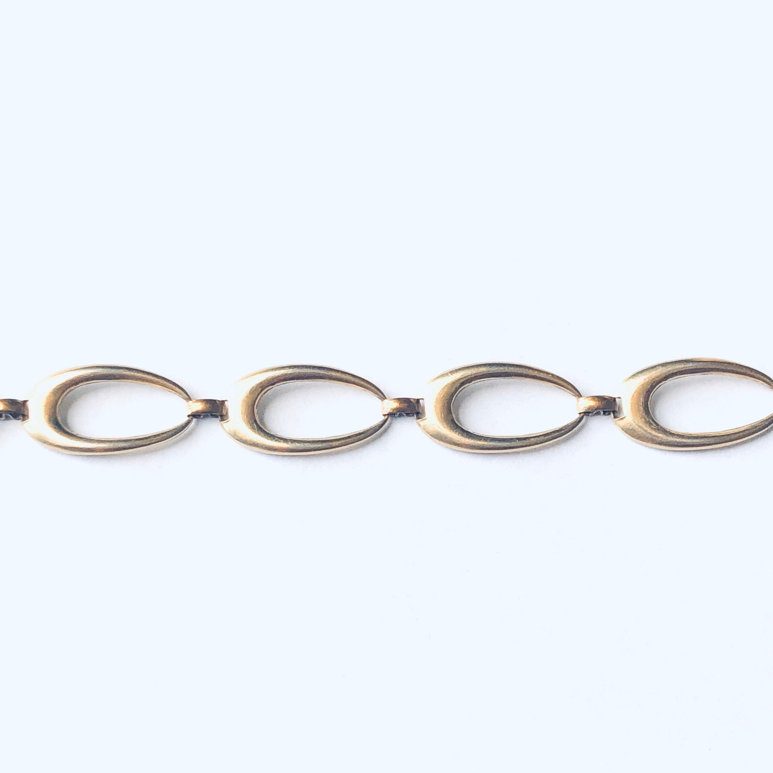 Vintage Gold Toned Link Bracelet, Vintage Cut Out Bracelet, Vintage Costume Jewelry, Mothers Day Gift, Unique Vintage Bracelet