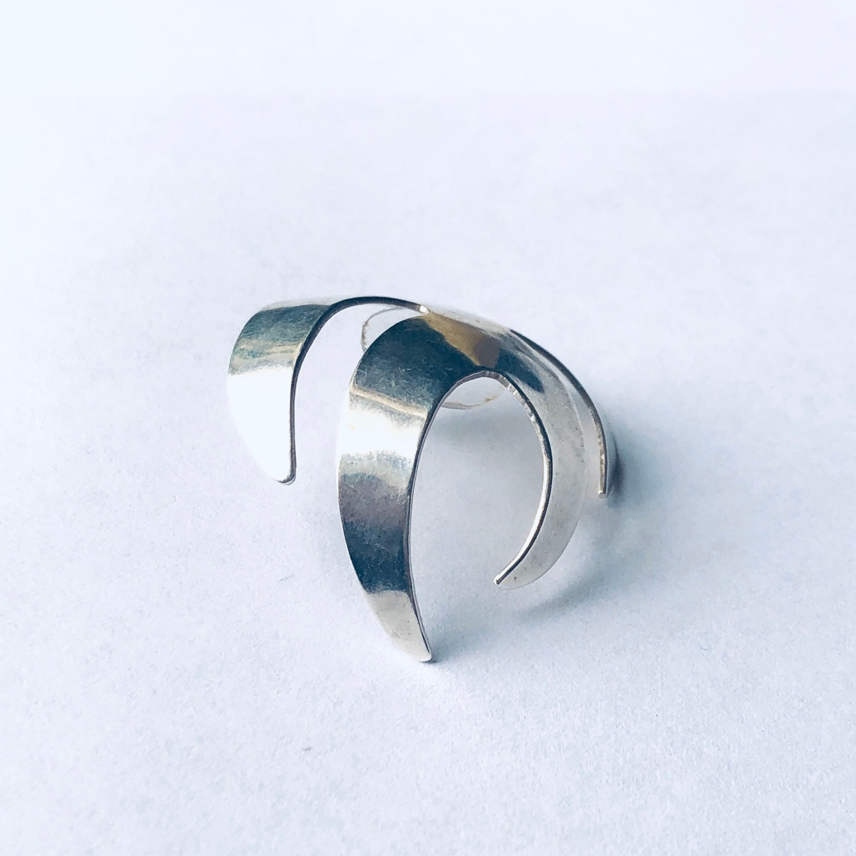 Vintage Silver Leaf Earrings, Monstera Leaf Earrings, Earrings for Pierced Ears, Vintage Statement Jewelry, Unique Earrings