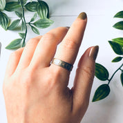 Vintage Heart Band Ring, Gold Filled Heart Ring, Stackable Ring, Stacking Ring, Vintage Jewelry, Thing Band Ring