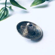 Vintage Hat Brooch, Sombrero Brooch, Vintage Silver Hat Brooch, Mexican Sombrero Brooch, Vintage Silver Pin
