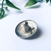 Vintage Hat Brooch, Sombrero Brooch, Vintage Silver Hat Brooch, Mexican Sombrero Brooch, Vintage Silver Pin