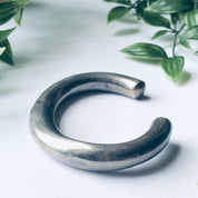 Vintage Silver Cuff Bracelet, Hollow Silver Bracelet, Hollow Cuff, Large Cuff Bracelet, Unique Silver Jewelry, 925 Cuff