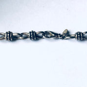 Vintage Silver Necklace, Large Silver Link Necklace, Unique Silver Jewelry, Thick Chain Neclace