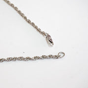 Vintage Silver Plated Choker Necklace With Feather Tassels and Matching Earrings, Silver Choker and Earrings Set With Feather Details