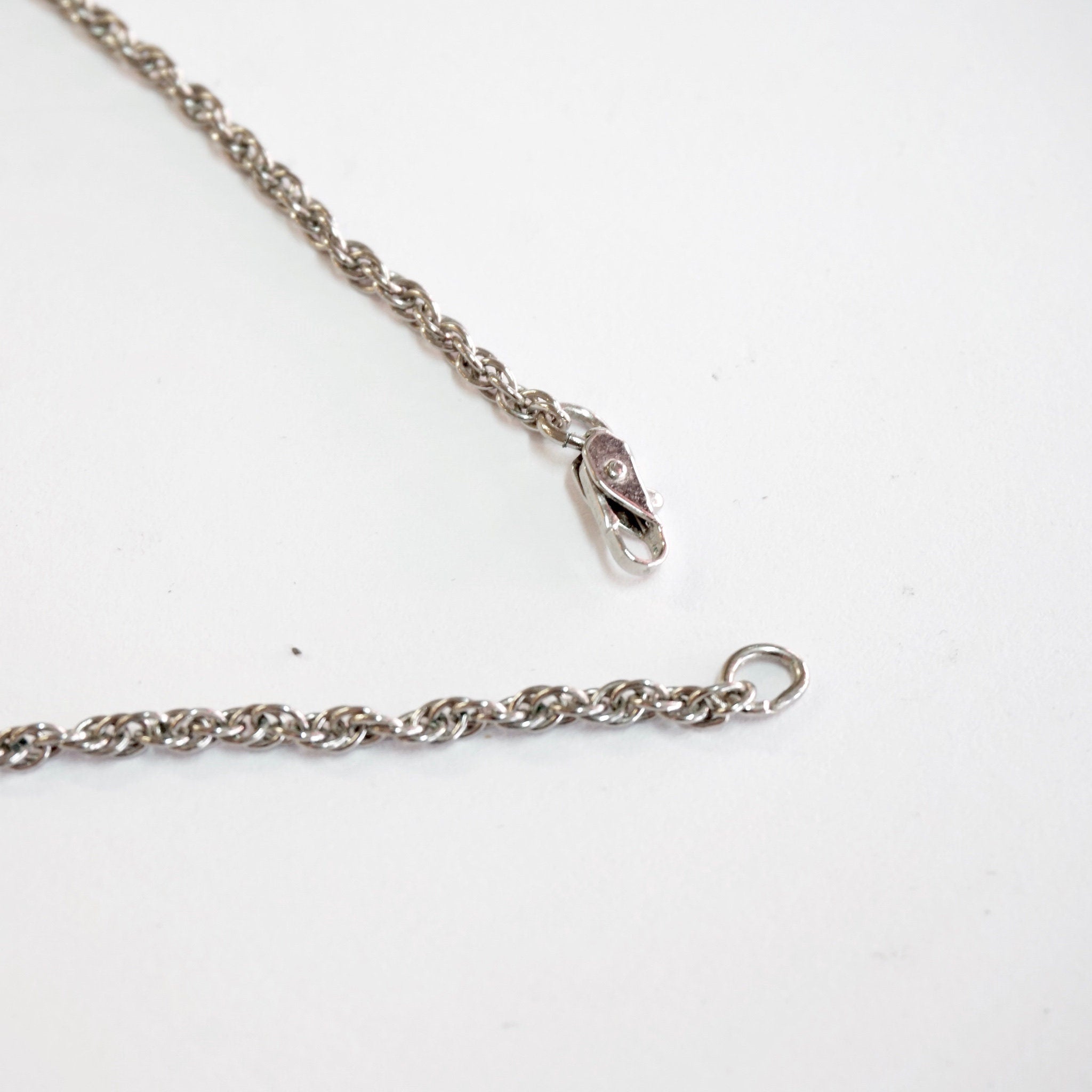 Vintage Silver Plated Choker Necklace With Feather Tassels and Matching Earrings, Silver Choker and Earrings Set With Feather Details