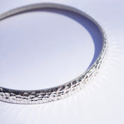 Vintage Italian Sterling Silver Hammered Choker, Hand Hammered Sterling Collar, 925 Italy Milor Silver Choker, Minimalist Silver Jewelry