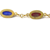 Vintage Gold Filled Egyptian Scarab Bracelet, Scarab Stone Bracelet, Gold Toned Egyptian Style Scarab Bracelet