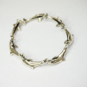 Vintage Sterling Silver KABANA Dolphin Bracelet, Made in New Mexico Silver Bracelet, KBN Sterling Dolphin Bracelet, Ocean Lover Jewelry