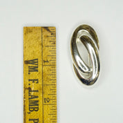 Vintage Sterling Silver Christian Dior Brooch, 1960's CHR DIOR Silver Infinity Pin, S925 Made In Germany Abstract Brooch, Sterling Scarf Pin