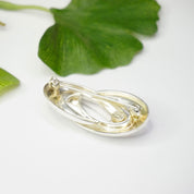 Vintage Sterling Silver Christian Dior Brooch, 1960's CHR DIOR Silver Infinity Pin, S925 Made In Germany Abstract Brooch, Sterling Scarf Pin