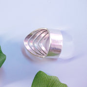 Vintage Silver Triangle Cut Out Ring, Unique Angled Silver Ring With Cut Outs, Made in Mexico Silver Ring, 925 Mex Jewelry, Large Ring