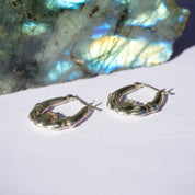 Vintage Sterling Silver Claddagh Earrings, Classic Silver Irish Symbol Hoop Earrings, Love Loyalty and Friendship Earrings, 925 Jewelry