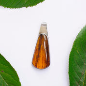Vintage Natural Amber Sterling Silver Pendant, Beautiful Silver Pendant With Large Amber Stone, Unique Amber Pendant Set In Silver