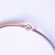 Vintage Sterling Silver Love Knot Choker Necklace, Statement Necklace With Infinity Knot, Unique Linked Choker Necklace With Knot Pendant