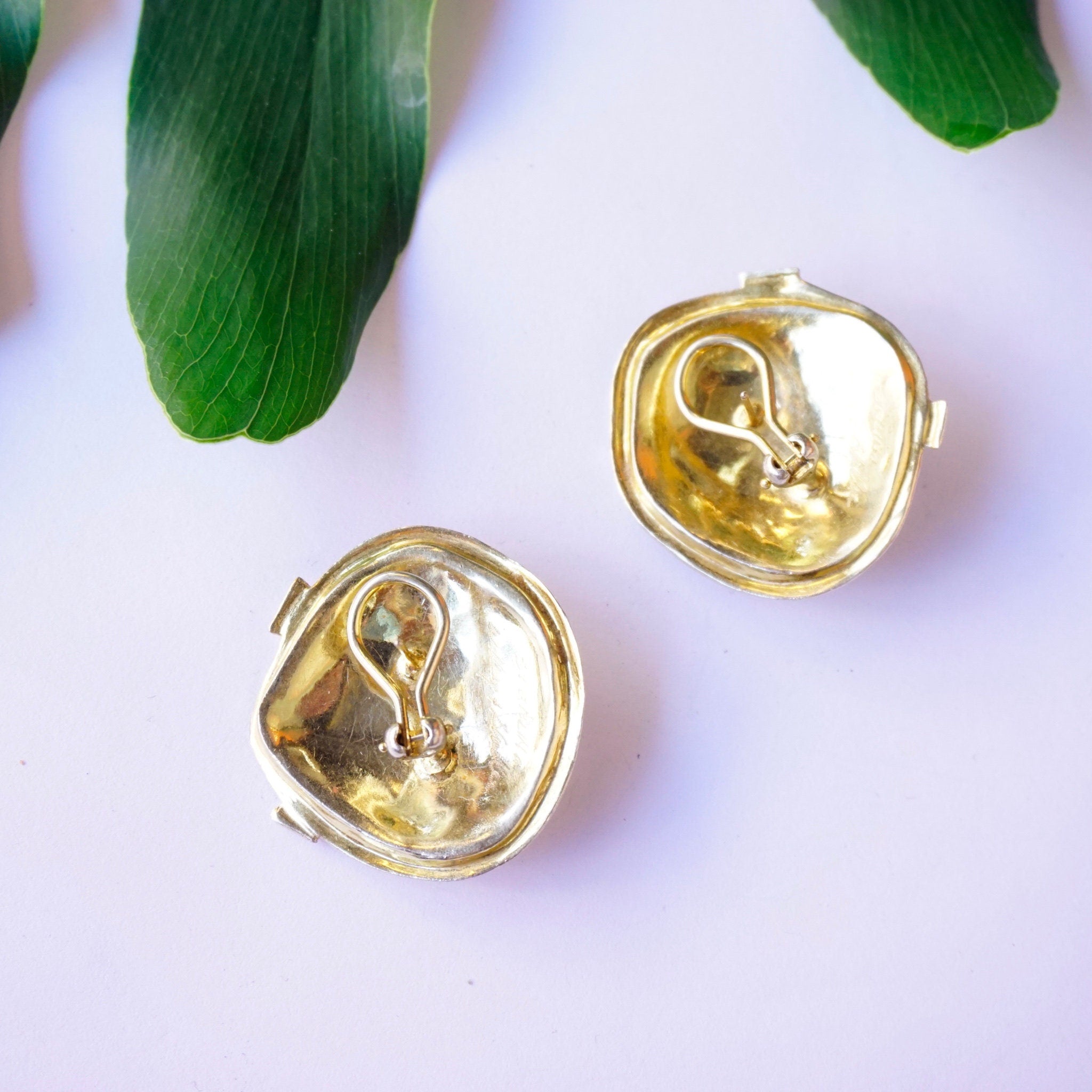 Vintage William and Shellie Sterling Silver Amethyst Earrings, Abstract Designer Earrings With Small Amethyst Gemstones, Modernist Earrings