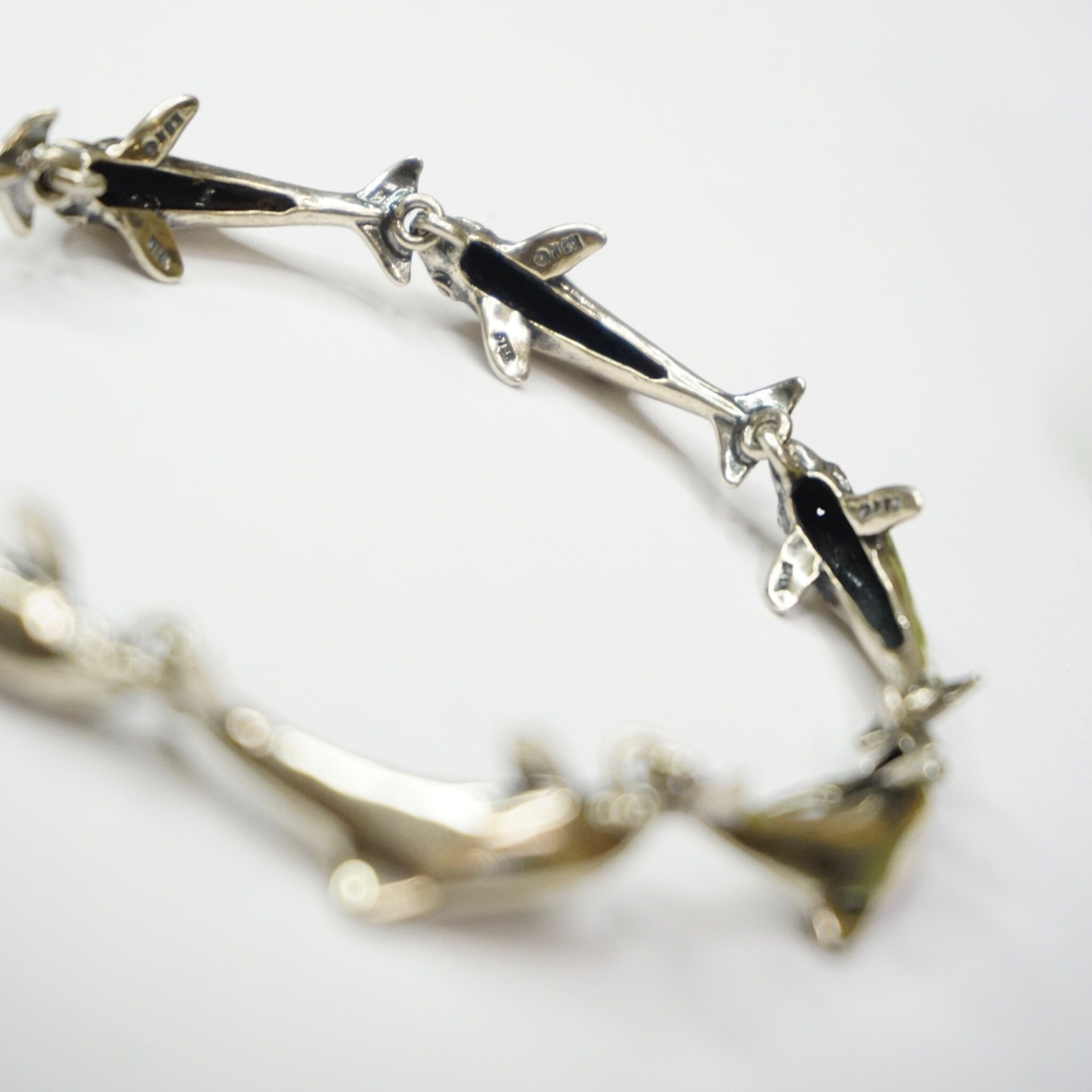 Vintage Sterling Silver KABANA Dolphin Bracelet, Made in New Mexico Silver Bracelet, KBN Sterling Dolphin Bracelet, Ocean Lover Jewelry