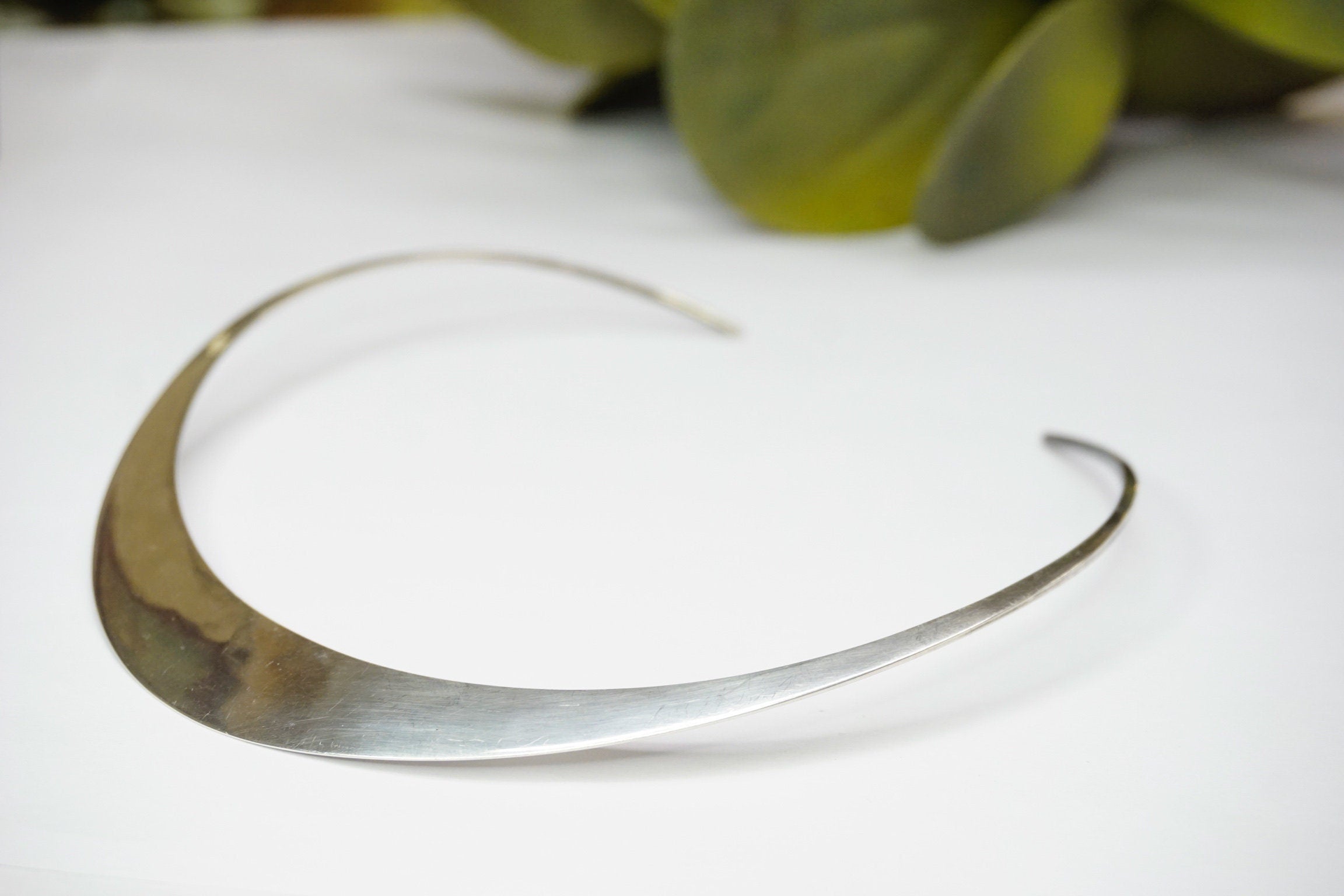 Vintage Pearson Sterling Silver Torque Collar, Ronald Hayes Pearson Jewelry, Modernist Sterling Silver Collar, Designer Sterling Choker