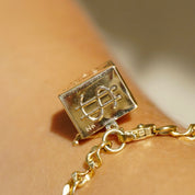 Vintage 14K Gold Mad Money Charm, Fun Mad Money Gold Charm with Real Dollar Bill, 14k Gold Mad Money and Hammer Charm/Pendant, Gold Charm