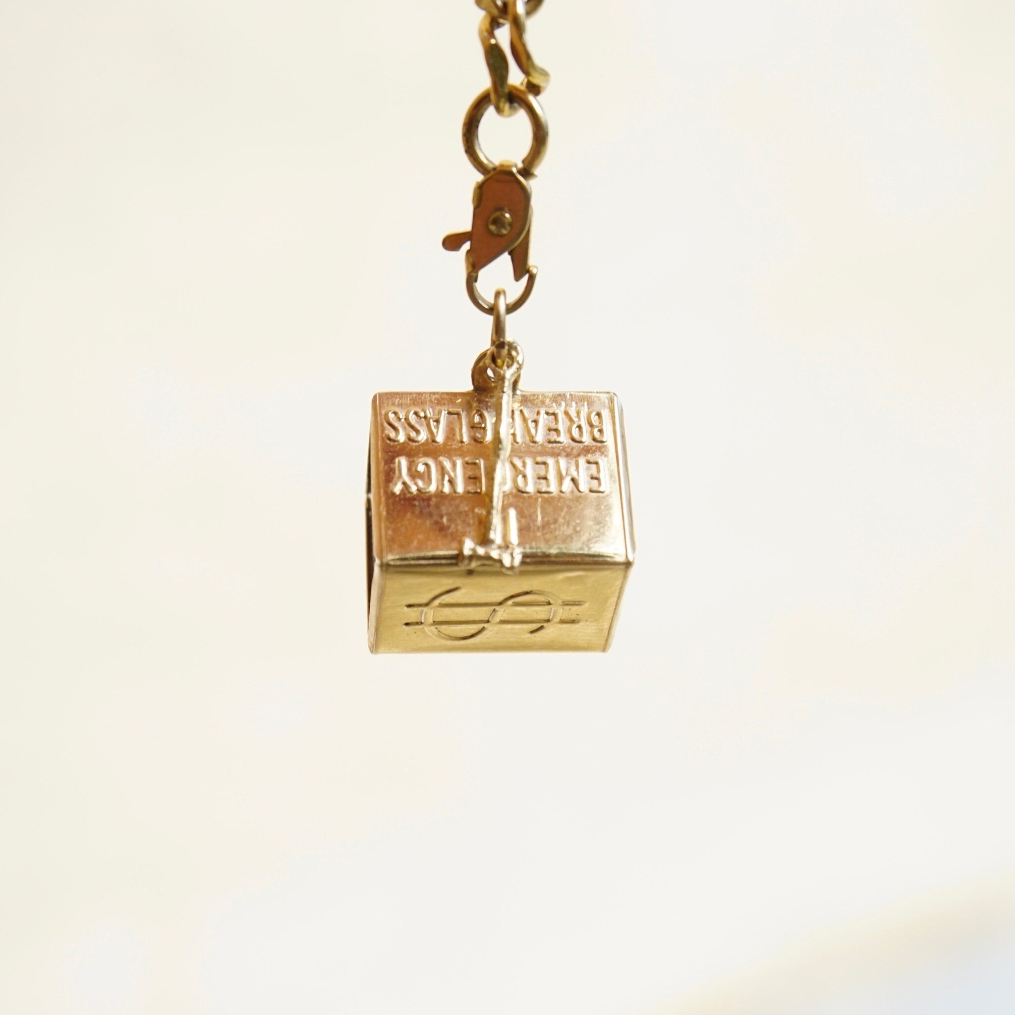Vintage 14K Gold Mad Money Charm, Fun Mad Money Gold Charm with Real Dollar Bill, 14k Gold Mad Money and Hammer Charm/Pendant, Gold Charm