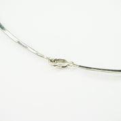 Vintage Sterling Silver Moonstone Choker, Silver Choker With Moonstone Pendant and Red Jewel Accents, Unique Sterling Choker, 925 Jewelry