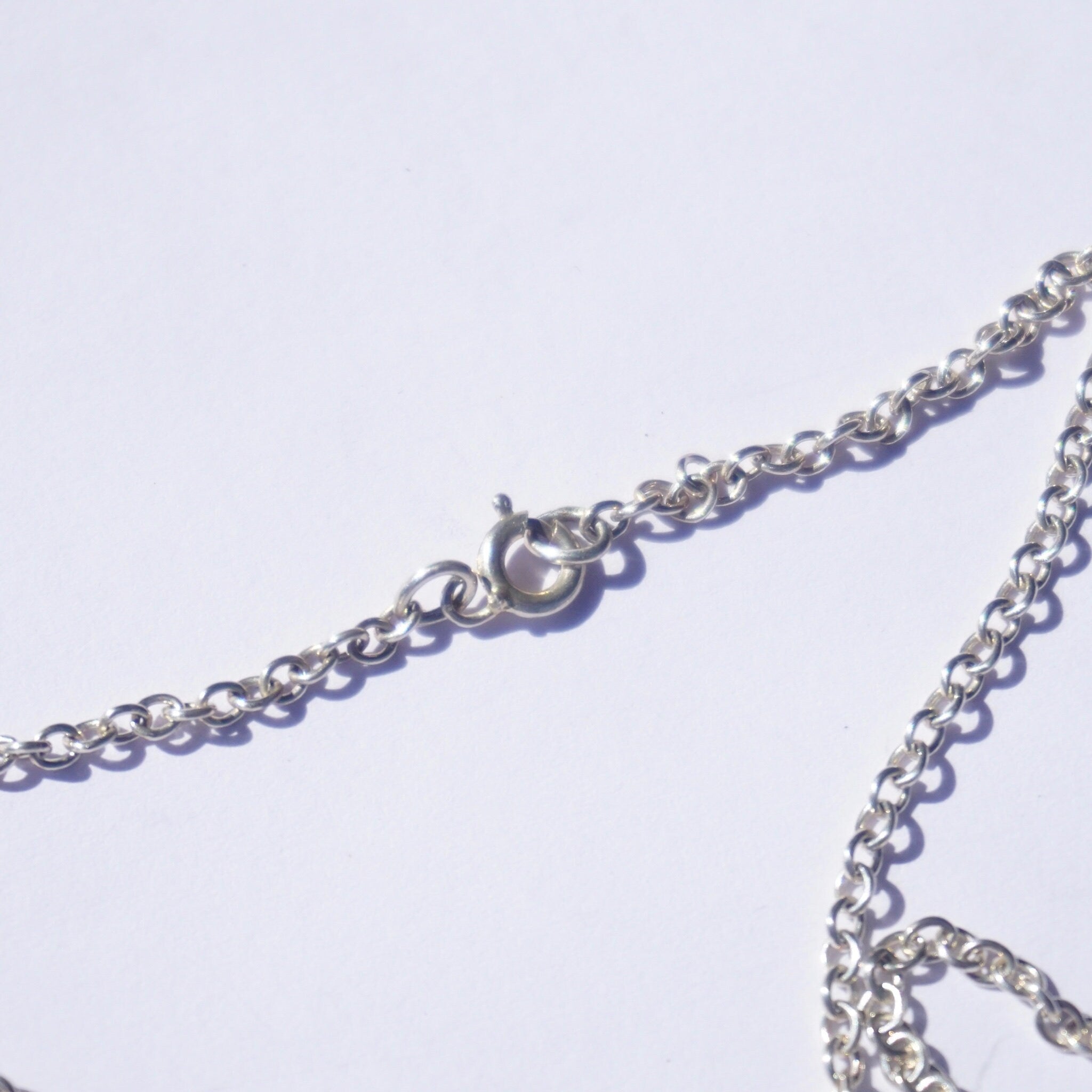 Vintage Lapis Lazuli Silver Necklace, Unique Necklace With Lapis and Silver Lightening Bolt Pendant, Lapis Stone Necklace With Silver Chain