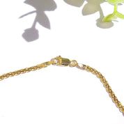 Vintage 14k Gold Sapphire and Diamond Choker Necklace, Elegant Gold Necklace With Diamonds and Sapphire Stones, BJ Gold Choker Necklace