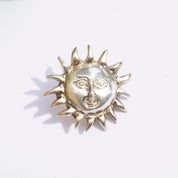 Vintage Sterling Silver Sun God Earrings, Beautiful Hand Hammered Stud Earrings, Silver Sun With Face Earrings, Made In Mexico Jewelry