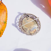 Vintage Hand Painted Russian Mother Of Mary Silver Filagree Pendant/Brooch, Never Worn Silver Pendant With Beautiful Mother of Mary Idol