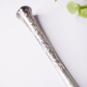Vintage Sterling Cigarette Holder, Art Nouveau Style Women's Cigarette Holder With Etchings, Beautifully Detailed Cigarette Holder, 950