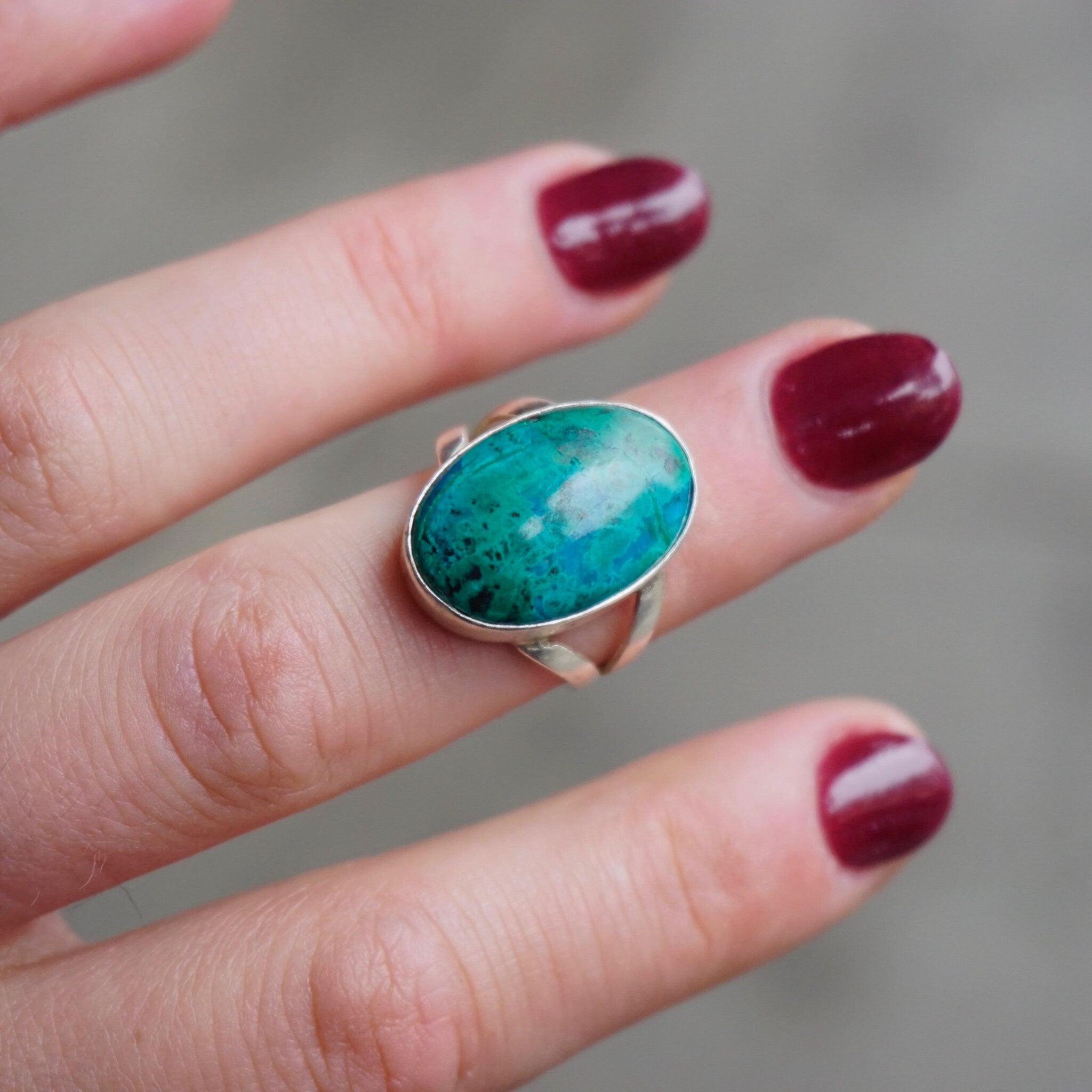 Vintage Turquoise Sterling Silver Ring, Robin's Egg Turquoise Stone, Natural Turquoise Ring Set In Silver, 950 Jewelry
