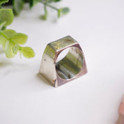 Vintage Sterling Silver Signet Ring, Thick Silver Rectangle Ring, Solid Silver Ring With Large Face, Men's Silver Ring, 925 Jewelry