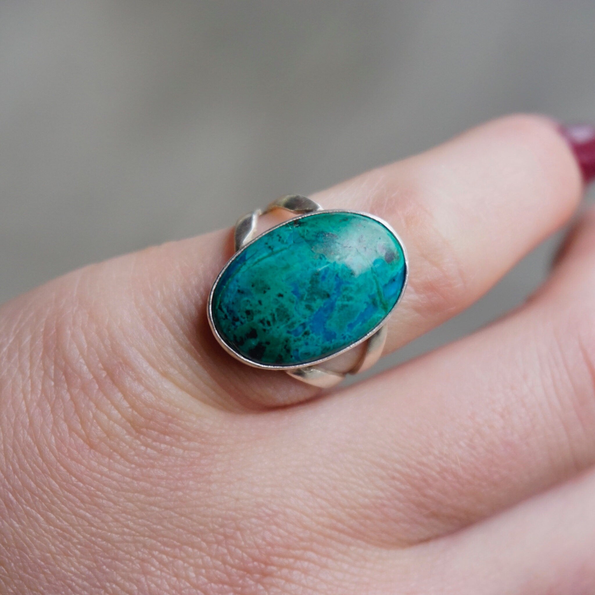 Vintage Turquoise Sterling Silver Ring, Robin's Egg Turquoise Stone, Natural Turquoise Ring Set In Silver, 950 Jewelry