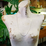 Vintage Sterling Silver Mariner Chain, Silver Chain With Unique Interlocking Links, Long Silver Chain, Unisex Chain, MR 925 Jewelry