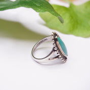 Vintage Sterling Silver Turquoise Ring, Small Silver Ring With Blue Stone, Natural Turquoise Ring, Native American Silver, 925 Jewelry