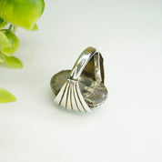 Vintage Turquoise Sterling Silver Ring, Wing Silver Ring With Natural Turquoise Stone, Native American Silver Ring, 925 Jewelry