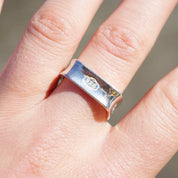 Vintage Tiffany & Co. Sterling Silver Square Ring, Tiffany and Co. 1837 Collection, Minimalist Silver Ring, Square Ring, 925 Jewelry