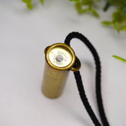 Vintage Apres La Pluie Kaleidoscope Pendant Made In France, Brass Kaleidoscope With Black Rope Necklace, Unique Kaleidoscope Jewelry