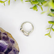 Vintage Sterling Silver Belt Buckle Ring, Petite Silver and Black Belt Buckle Ring, JCM 925 Buckle Ring, Funky Silver Ring, 925 Jewelry