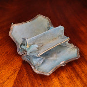 Vintage German Sterling Silver Coin Purse, Art Nouveau Silver Dance Purse, Small Sterling Silver Purse With Embossed Floral Details, 925