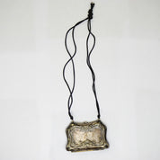 Vintage German Sterling Silver Coin Purse, Art Nouveau Silver Dance Purse, Small Sterling Silver Purse With Embossed Floral Details, 925