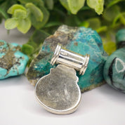 Vintage Turquoise Sterling Silver Pendant, Unique Silver Pendant With Light Blue Turquoise Stone, Natural Turquoise Pendant, 925 Jewelry