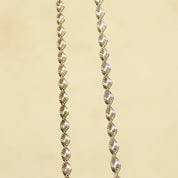 Vintage Sterling Silver Twisted Rope Chain Necklace, Beautiful Italian Silver Chain Necklace, 18 Inch Twisted Rope Chain, PREX Italy 925