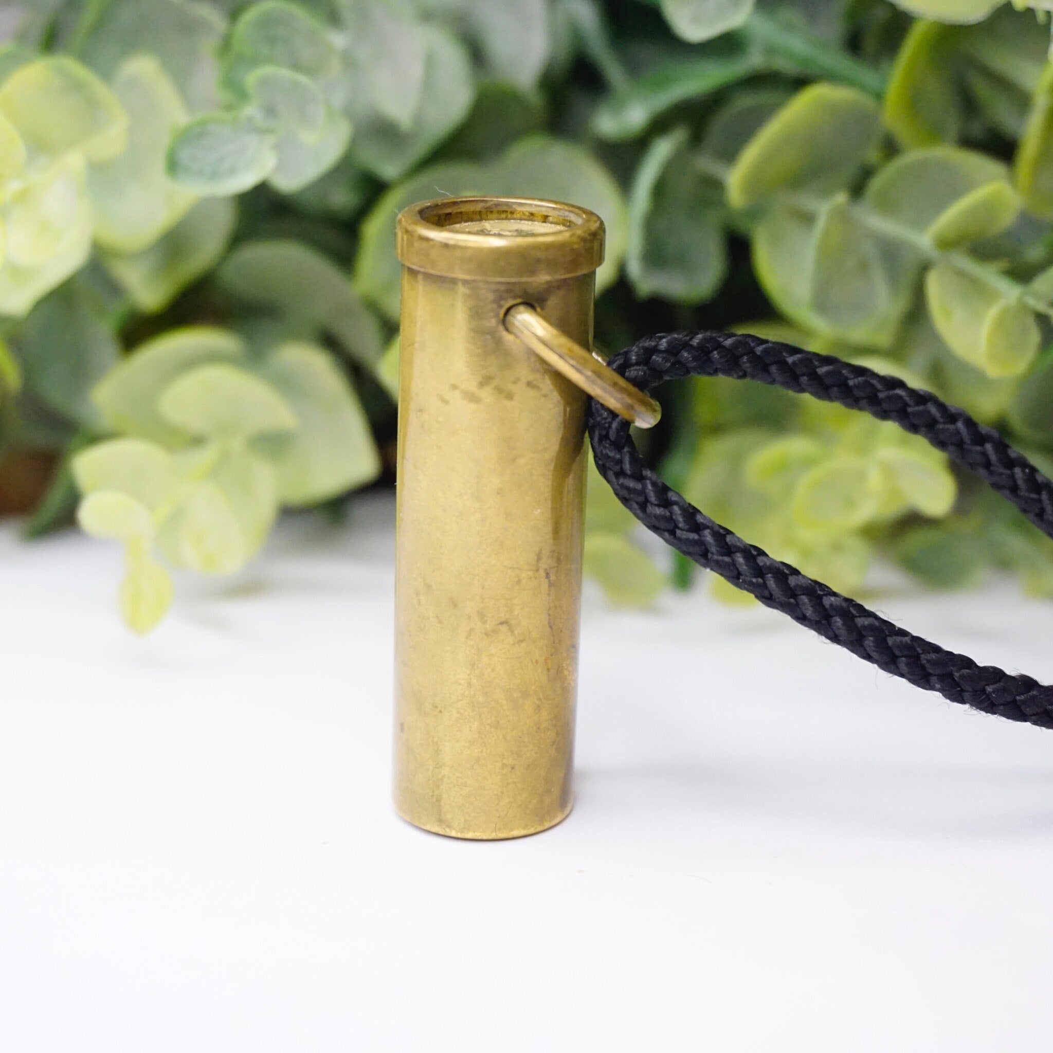 Vintage Apres La Pluie Kaleidoscope Pendant Made In France, Brass Kaleidoscope With Black Rope Necklace, Unique Kaleidoscope Jewelry