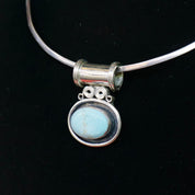 Vintage Turquoise Sterling Silver Pendant, Unique Silver Pendant With Light Blue Turquoise Stone, Natural Turquoise Pendant, 925 Jewelry