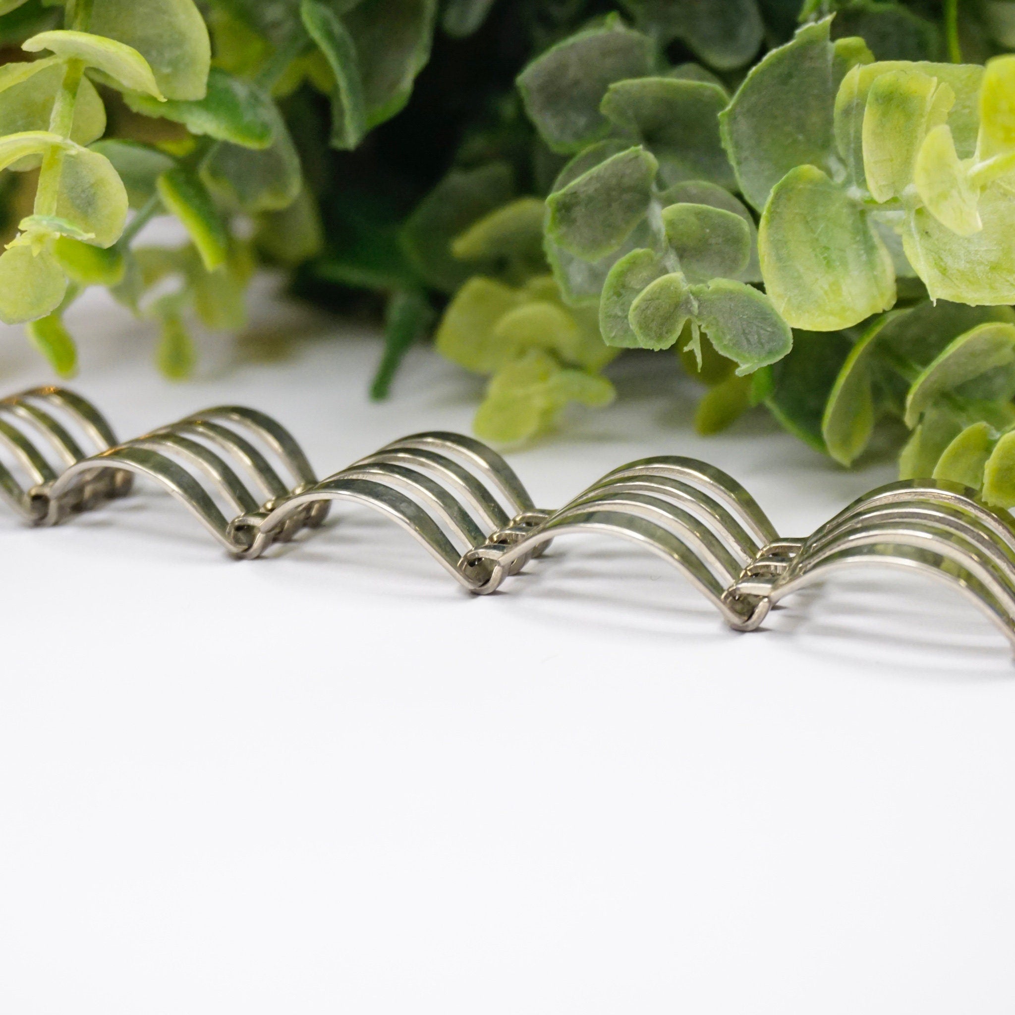 Vintage Silver Link Bracelet, Modernist Silver Cut Out Bracelet, Unique Silver Link Bracelet With Cut Out Details, Minimalist Jewelry