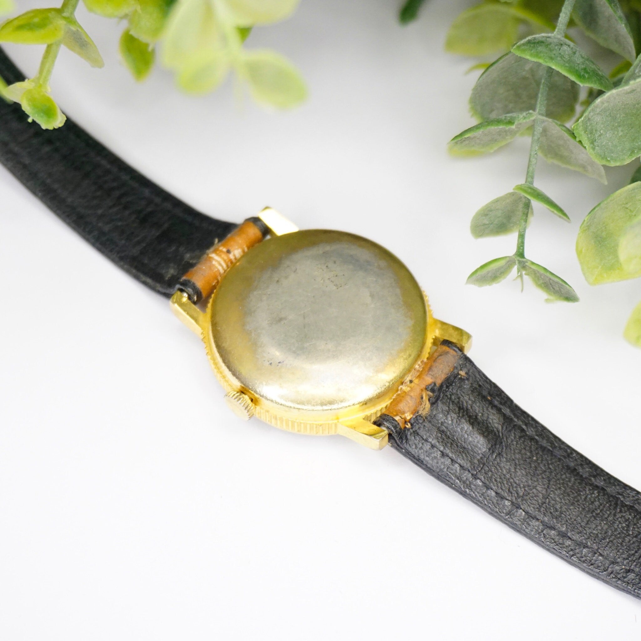 Vintage Kronatron Electra Lady Liberty Wrist Watch, Men's Wind-Up Watch With Leather Band, Working Kronatron Watch With Lady Liberty Face
